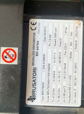 BRUSATORI无刷伺服电机BRV78204