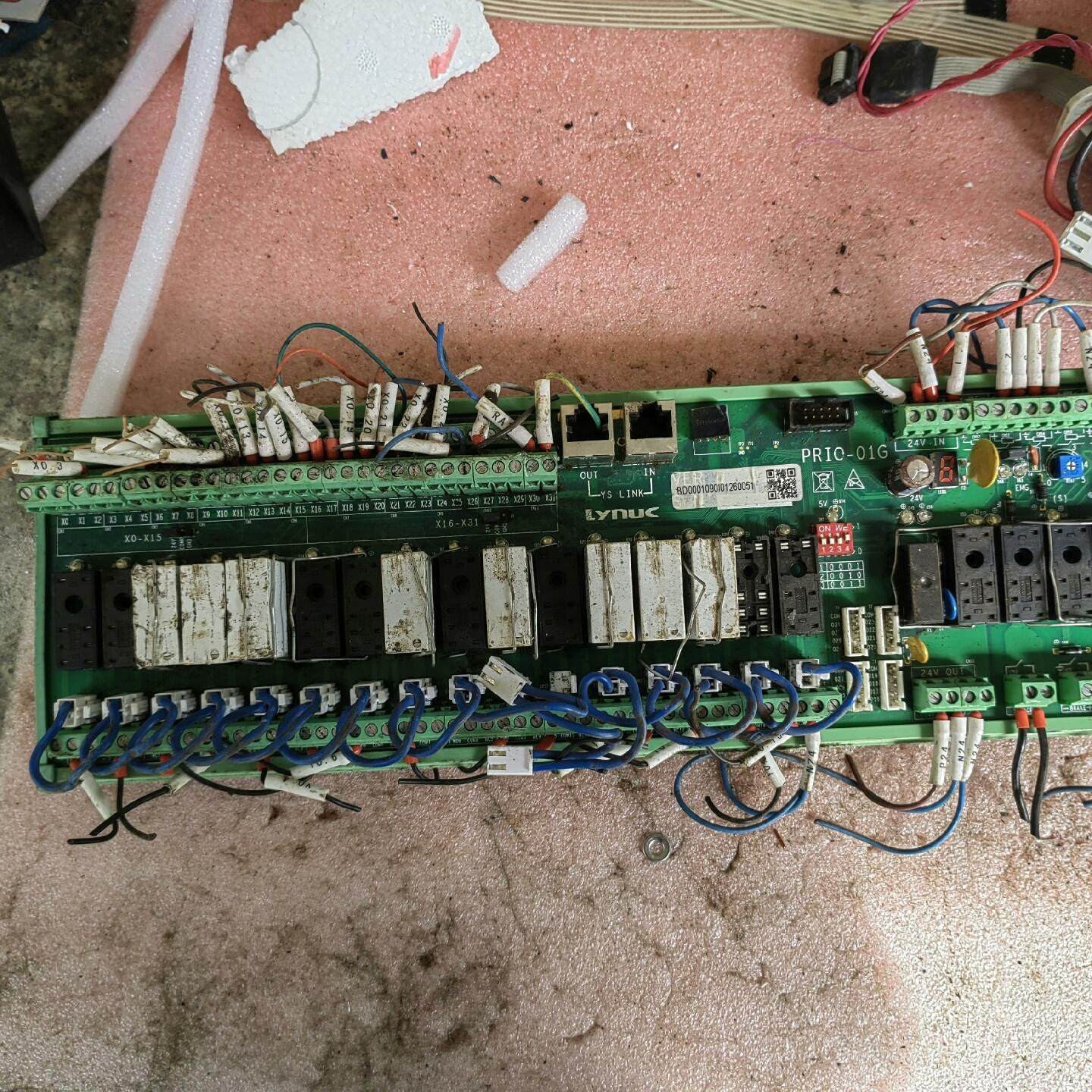 Lynuc新代IO继电器模组板 型号:PRIO-01G 实图