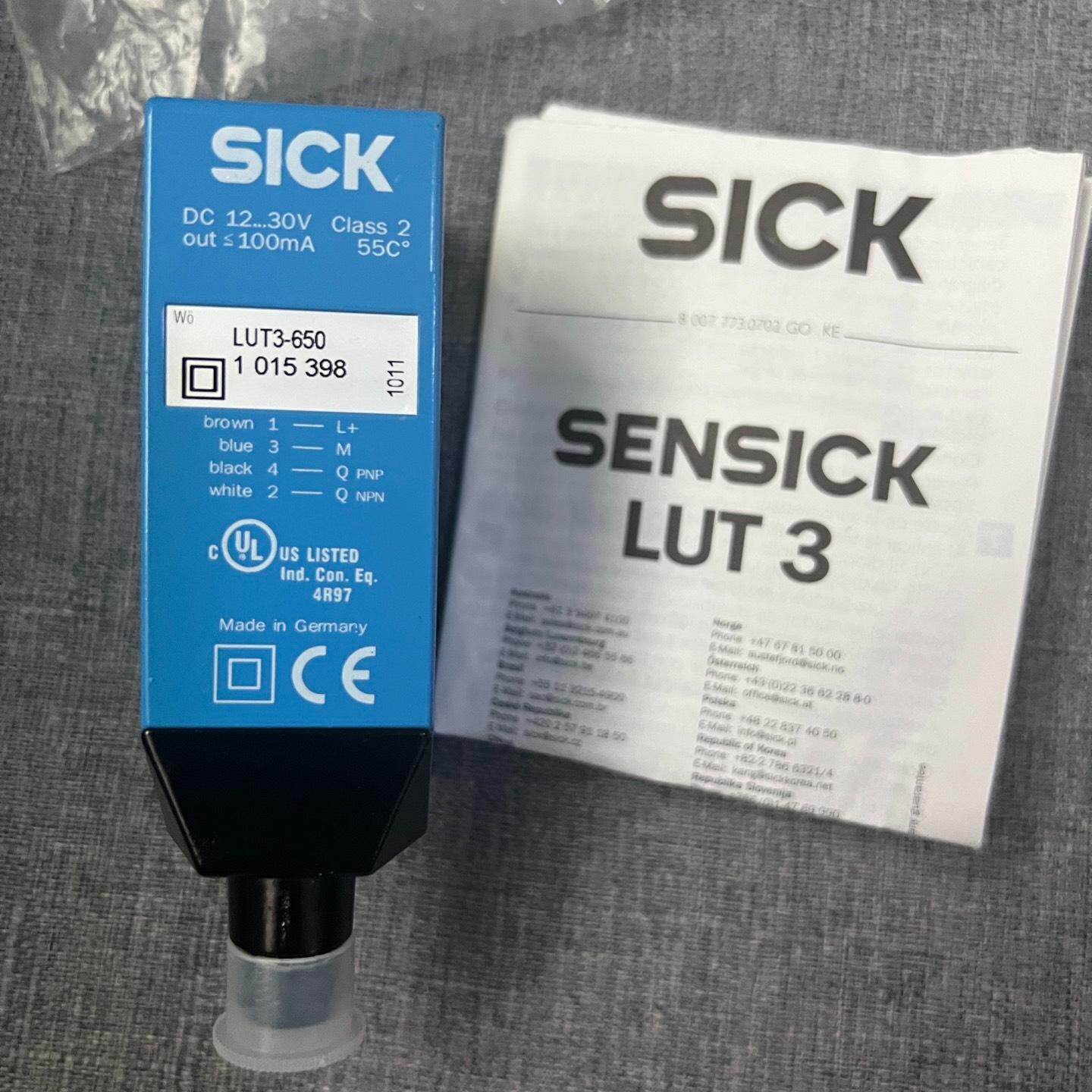 西克LUT3-650荧光传感器  订货号:1015398 德