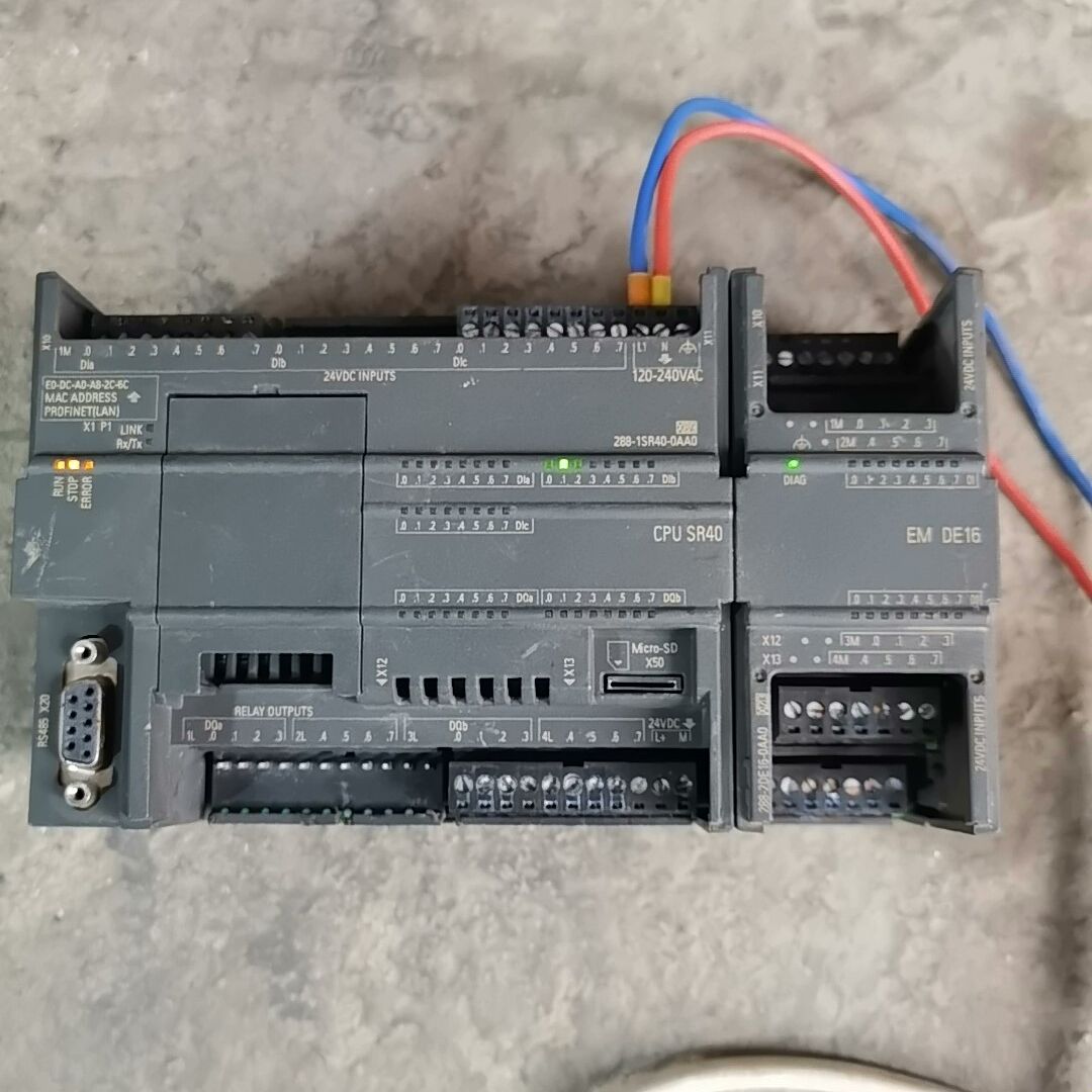 PLC SR40，模块EM DE16， 6ES7  2