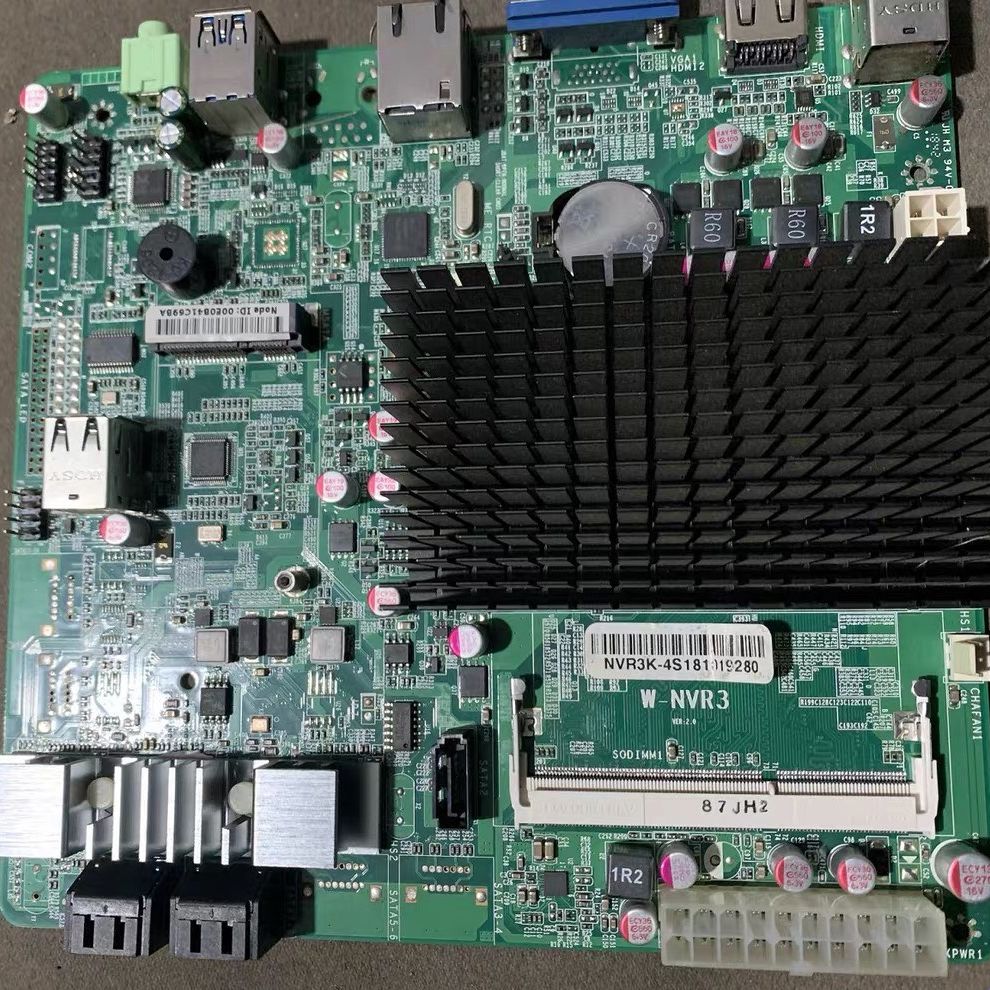 拆机 J1900四核W-NVR3/4个sata 工控主板 一