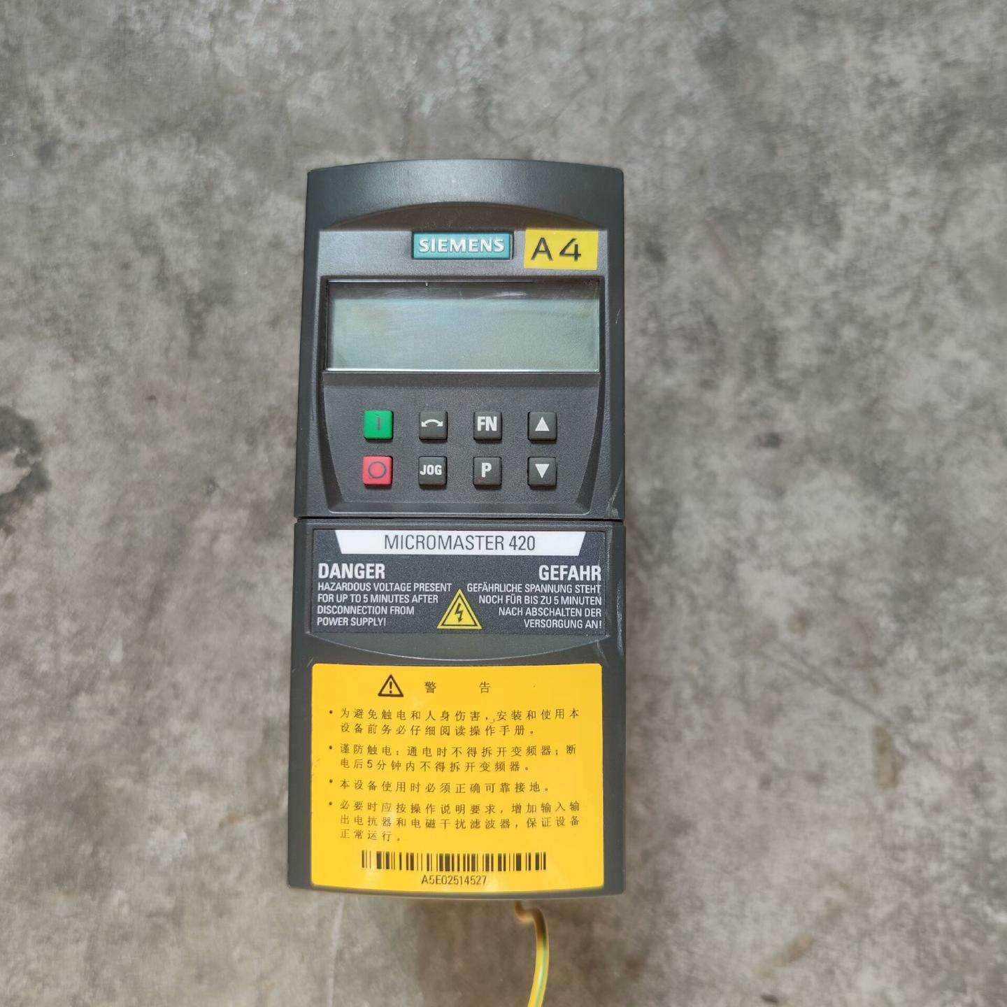 变频器 6SE6420-2UC17-5AA1 0.75