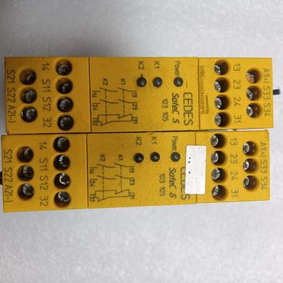 出这款CEDES SafeCS103105继电器采用黄色外壳