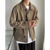 轻熟风品质复古灯芯绒特色门襟飞机扣方领大码短款夹克mj625-p125，男装夹克，电商B288