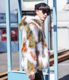 男士外套冬保暖连帽仿皮草加绒棉衣潮男花风衣毛毛棉服mj046-p150，男装风衣，电商B288