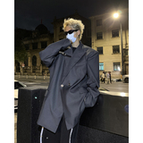 24春季新款设计感垫肩皮扣小众西服外套男XZ17-P128，男装西服，电商B288