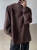 24春季cleanfit新新中式男士设计感披挂围巾气质衬衫cs19-p88，男装衬衫，电商B288