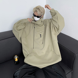 23男士高领设计感围脖忍者卫衣MJ939-P95现货，男装卫衣，电商B288