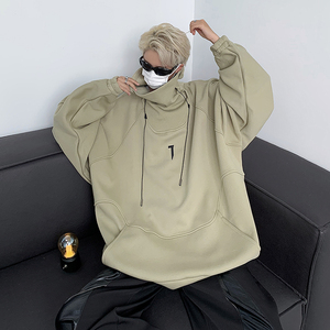 23男士高领设计感围脖忍者卫衣MJ939-P95现货图片