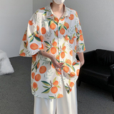 23新大桔大利夏冰丝丝滑花衬衫沙滩海边短袖男士大码T恤DX38-P45，男装T恤，电商B288