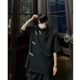 现货！25垫肩冰丝顺滑衬衫凉感仙新中式盘扣风短袖上衣DX32-P65，男装T恤，电商B288