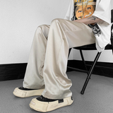 现货！珠光醋酸顺滑凉感仙气缎面冰丝休闲显瘦拖地西裤ck110-p68，男装西裤，电商B288