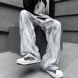 现货！25夏直筒晕染丝滑冰感裤子宽松显瘦轻薄瀑布休闲裤ck95-p50，男装休闲裤，电商B288