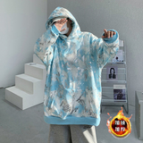 冬季新烫金连帽卫衣宽松学生定制图案加绒套头衣服B288-WY05-P78，男装卫衣，电商B288