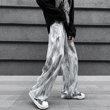 现货！25夏直筒晕染丝滑冰感裤子宽松显瘦轻薄瀑布休闲裤ck95-p50，男装休闲裤，电商B288