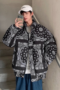 冬季加厚腰果花棉衣情侣保暖棉服面包服外套b288-mj409-p145图片