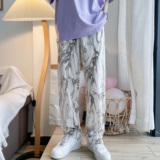 2026新款男士休闲裤直筒口袋宽松通勤木纹裤子CK78--P55，男装休闲裤，电商B288