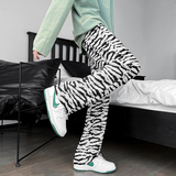 丝滑垂感高腰显瘦长裤男斑马褶皱洋气绒面休闲裤B288-ck92-p50，男装休闲裤，电商B288