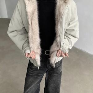 24连帽痞帅加毛夹克外套MJ1057--P158图片