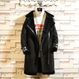 秋冬季新款皮毛一体潮流时尚仿水貂毛休闲男棉衣外套mj203-p155，男装毛呢大衣，电商B288