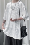 短袖亮面男潮牌宽松夏季T恤潮流嘻哈衣服ins冰丝半截袖tx08-p35，男装T恤，电商B288