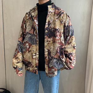 冬季男士宽松加绒加厚青春休闲风衣夹克mj220-p100图片