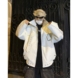 23秋冬机车皮衣小众金属风皮扣夹克JK14-P168现货，男装夹克，电商B288