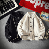 22秋冬大码风衣麂皮绒文艺复古拼色夹克外套B288-MJ235-P118，男装夹克，电商B288