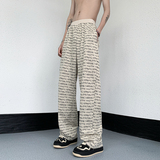 23冰丝字母韩版休闲长裤男士垂感夏季宽松显瘦直筒裤子ck117-p48，男装休闲裤，电商B288