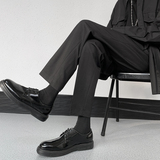 那不勒斯垂感西裤商务正装修身休闲长裤直筒九分西装裤ck111-p60，男装西服套装，电商B288