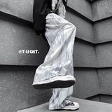 现货！25夏直筒晕染丝滑冰感裤子宽松显瘦轻薄瀑布休闲裤ck95-p50，男装休闲裤，电商B288