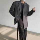 24老钱风设计感星星西装cleanfit质感西服上衣XZ14-P128，男装西服套装，电商B288