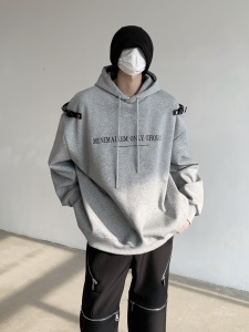 24春季男士简约质感皮扣装饰垫肩卫衣mj1025-p95图片
