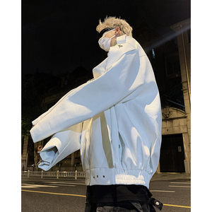 23秋冬机车皮衣小众金属风皮扣夹克JK14-P168现货图片