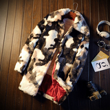 冬季休闲中长款修身型气质仿水貂毛环保皮草棉服外套mj048-p135，男装棉衣，电商B288