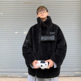 秋冬情侣棉衣宽松棉袄翻领羊羔毛棉服学生毛呢外套潮mj392-p138，男装棉衣，电商B288