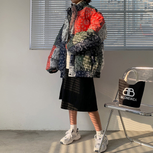冬季加厚腰果花棉衣情侣保暖棉服面包服外套b288-mj409-p145图片