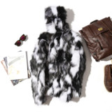 仿皮草秋冬三色提花毛毛情侣加厚外套MJ046--P150，女装短外套，电商B288