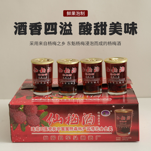 冰镇果酒仙居正宗杨梅酒新鲜杨梅浸泡玻璃瓶装水果酒低度果酒微醺