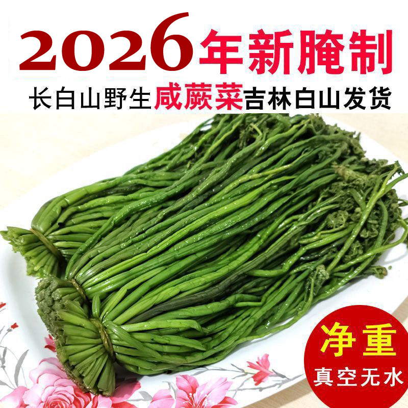 吉林腌制咸蕨菜无老根无水净重