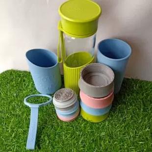 乐扣LLG673M玻璃水杯LLG679水壶瓶盖杯盖子过滤茶网隔杯盖子配件