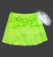 . Bốn mùa thanh lịch váy tennis nữ xếp li váy váy lụa lụa thể thao với váy lót màu cầu lông - Trang phục thể thao quần legging thể thao nữ