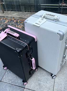 airway高端铝框宽拉杆行李箱静音万向轮密码旅行箱登机箱20大容量