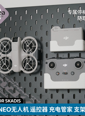 洞洞板配件宜家专用无人机Neo支架rcn3遥控器挂钩充电管家底座