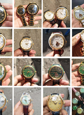 新疆和田玉手表机械男款金色镶嵌碧玉宝玉时腕表镂空带日历自动礼