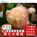 正宗奉化水蜜桃新鲜水果宁波特产现摘硬软桃顺丰湖景玉露礼盒超甜