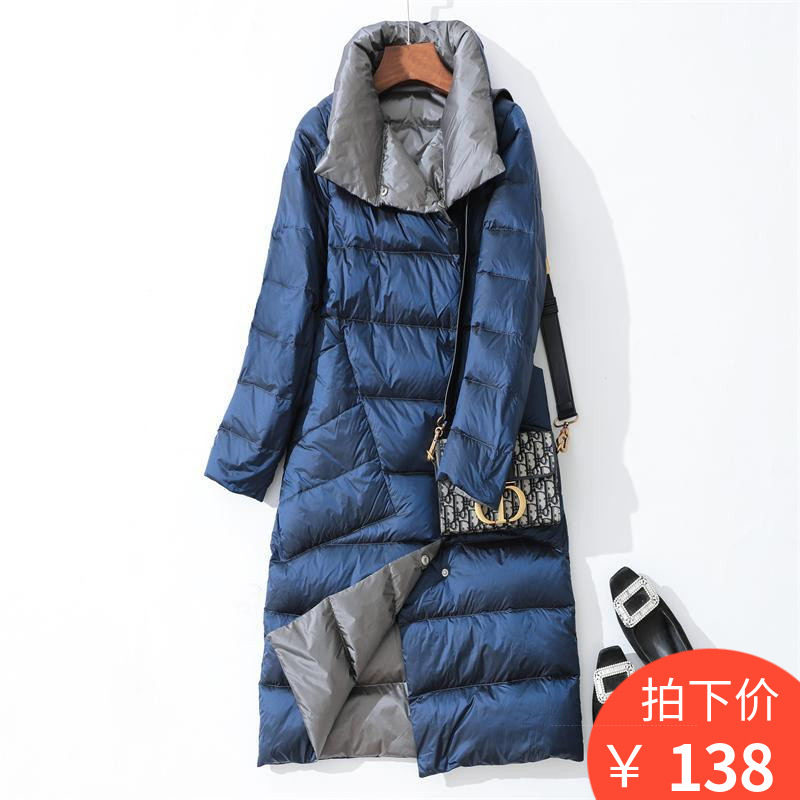 雙面穿輕薄羽絨服女2022年新款中長款過膝兩面穿薄款大碼冬季外套在類目 女裝/女士精品, 羽絨服中 - 來自Buy2taobao.com提供專業的淘寶代購服務