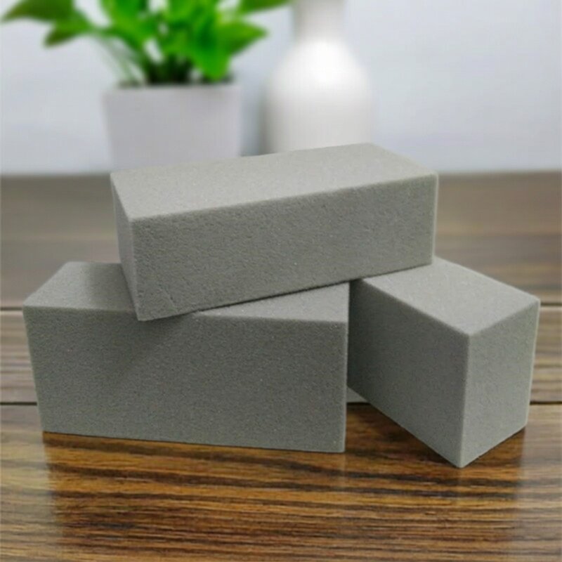 高密度灰色干花泥插花泥干花假花仿真花固定底座花墙背景墙花泥