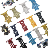 捷品四驱兄弟 马达五金包齿轮轮毂轮胎拆件零配件 四驱车底盘车壳