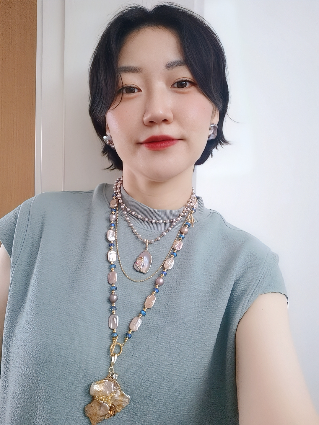 araledesign阿拉蕾原创设计【春华秋实】【拼图】【紫方阵】叠戴